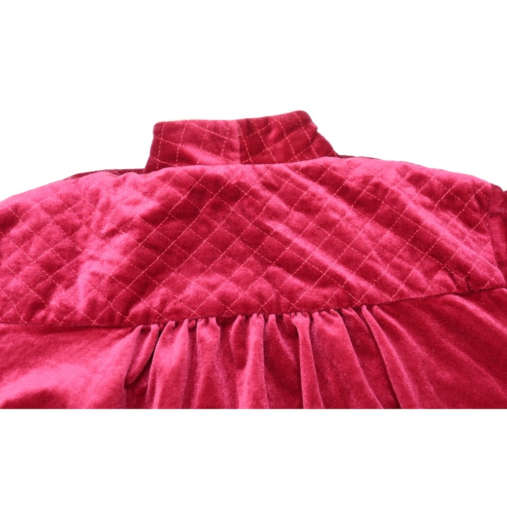 Dior Red Velvet Robe - Picture 6 of 10